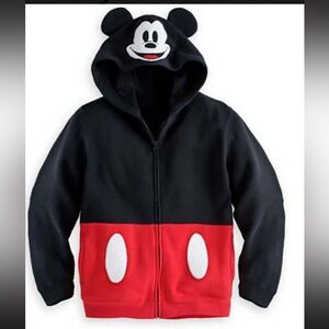 Kids Mickey Mouse Black and Red Character Hoodie